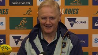 Joe Schmidt on Melbourne Rugby and schools Wallabies vs Wales Press Conference 2024 [upl. by Giffard]