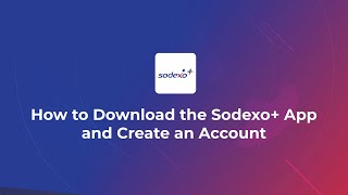 Sodexo App  How to use [upl. by Lairret599]