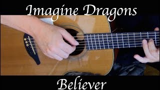 Kelly Valleau  Believer Imagine Dragons  Fingerstyle Guitar [upl. by Enneira]