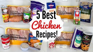 5 BEST amp EASIEST CHICKEN RECIPES  Fast Tasty Chicken Dinners Youll Make On Repeat  Julia Pacheco [upl. by Mil703]