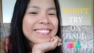 THRIFT TRY ON HAUL 🛍️👗 NIKE LEVI’S VICTORIA SECRET DISNEY HampM ASICS FOREVER21 amp MORE 🤩 [upl. by Laehplar]