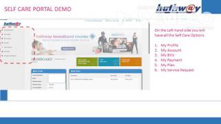 Hathway Broadband self care  Billing System [upl. by Eylloh]