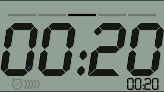 20 Seconds Countdown Timer Black TV version [upl. by Oys]