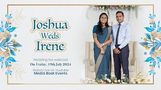 Joshua amp Irene  Wedding Livestream [upl. by Trula669]