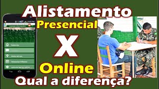 Alistamento militar online ou presencial qual a diferença [upl. by Analla]