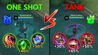 karina one shot build vs tank build karina [upl. by Ailimac958]