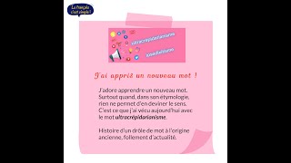 Ultracrépidarianisme  Le français cest simple [upl. by Sewellyn]