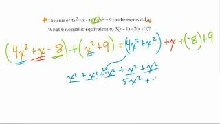 Simplifying Binomials [upl. by Ciapas90]