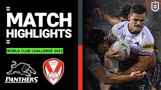 World Club Challenge 2023  Penrith Panthers v St Helens  Match Highlights [upl. by Mchenry]