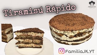 TIRAMISÚ RÁPIDO  sin HUEVO [upl. by Grizelda]