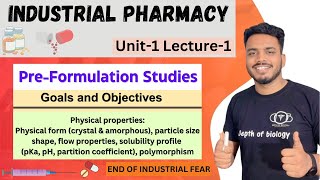 Preformulation Studies  Introduction to preformulation goals and objectives  depth of biology [upl. by Calica]