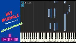 Hey Minnale  KEYBOARD TUTORIAL  Amaran  Sivakarthikeyan Sai Pallavi  GV Prakash [upl. by Lunseth]