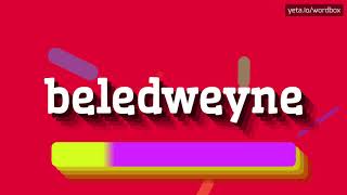 HOW PRONOUNCE BELEDWEYNE BEST QUALITY VOICES [upl. by Noirda314]