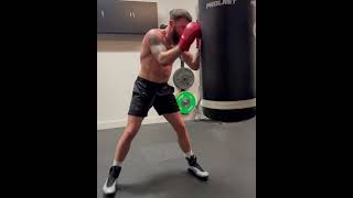 Caleb Plant Training In Fightposites Boxing Shoes 🔥 [upl. by Rehotsirhc]