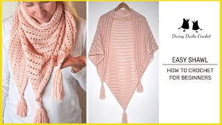 THIS is My EASY Crochet Shawl with Tassels [upl. by Harvard]