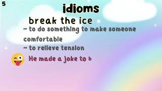 Idioms  break the ice  English Idiomatic Expression  arcbrainsparks dailylearning vocab [upl. by Eenttirb682]