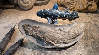 Découverte dune nouvelle espèce de coelacanthe fossile en France [upl. by Odraode]