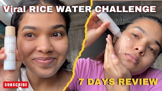 I applied the viral Korean rice water toner for 7 Days  review  Skin reaction  Challenge video [upl. by Arianna]