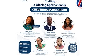 Crafting a winning Chevening Scholarship Application Q amp A with ScholarsAlumni chevening ukstudy [upl. by Latoya603]