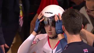 Womens OmniumElimination Race  2018 UCI Track Cycling World Championships [upl. by Ellevehc]