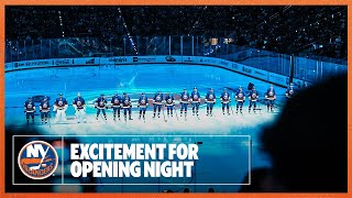 New York Islanders Are Hyped for Opening Night [upl. by Auqinahs]