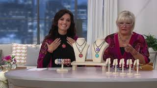 Kirks Folly Seaview Water Moon Cord Necklace on QVC [upl. by Nelg334]