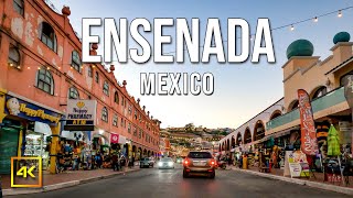 Ensenada Evening Drive 4K  Calle Primera  Baja California  Mexico [upl. by Sykleb]