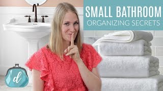 Unique Secrets to Organize a Small Bathroom [upl. by Ellenahc]