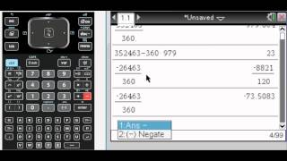 MA Principal Coterminal Angles with TINspire [upl. by Nanji]