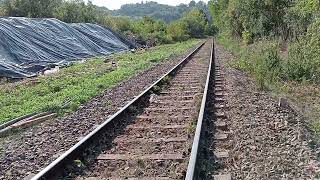 Stazione e binario di Montechiaro dAsti durante i lavori 2022 [upl. by Wendelina]