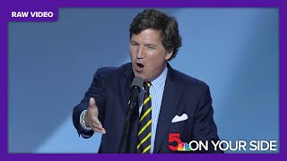 Full speech Tucker Carlson former Fox News host and current host of Tucker on X addresses RNC [upl. by Eugenie451]