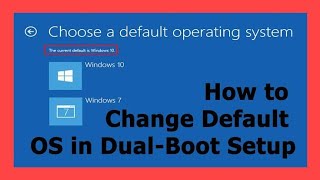 How to Change Default Operating SystemWindows in Dual Boot PC dualboot [upl. by Araas]