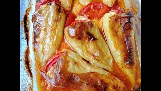 Bakina kuhinja  kako se pune paprike sa sirom jako dobar recept [upl. by Zerlina307]