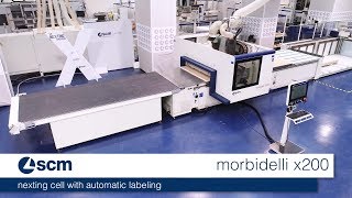 SCM Morbidelli x200  Nesting CNC Machining Centre [upl. by Card]