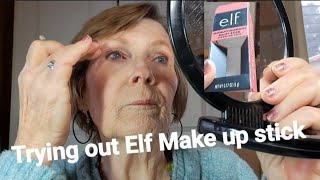 78 Year old☆ MY ELF Make Up Stick try ON 💙elfcosmetics [upl. by Nnarual]