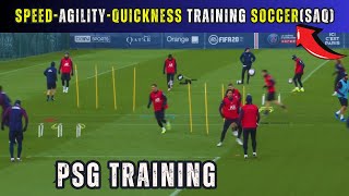 🎯Speed  Agility  Quickness Training Soccer SAQ  PSG Training Drills [upl. by De Witt]