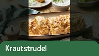 Krautstrudel mit Kräuterdip – VEGAN 🌿 Shorts Rezepte Rewe [upl. by Enneire94]