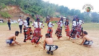 Bamboo Dance  The Hmar Cultural Dance In Chaltathol Playground By HSA K Phailien UNIT [upl. by Weixel]