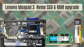 Lenovo IdeaPad 3 RAM and Nvme SSD Upgrade [upl. by Gelb]