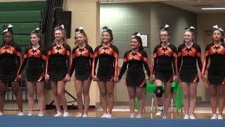 Stoughton High Cheerleading 2016 Hockomock League Fall Competition [upl. by Breh]