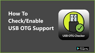 How to use otg  how to connect otg cable to android by usb otg checker pro  1080p [upl. by Sairacaz]