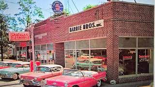 1950s PATCHOGUE NEW YORK  BARRIE BROS CADILLAC OLDSMOBILE AUTO DEALER [upl. by Dotty]