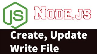 Create update and write some text file in Nodejs  The File System fs module in Nodejs Part 6 [upl. by Levitan72]