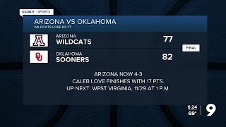 Wildcats fall to Oklahoma Sooners in Battle 4 Atlantis [upl. by Bernita649]