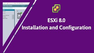 vSphere 8  ESXi 80 Installation and Configuration  Install VMware ESXi 80  VMware ESXi 8 [upl. by Sihonn]