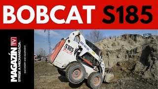 Bobcat S185 skid steer loader landscaping and moving dirt [upl. by Davide]