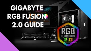 RGB HOW TO  GIGABYTE AORUS RGB FUSION 20 GUIDE [upl. by Eggett]