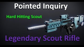 Destiny 2 Pointed Inquiry Throne World Scout Rifle Unlocks at Rank 9 [upl. by Ahsimit]