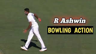 R Ashwin Bowling Action Slow Motion [upl. by Revilo]