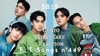 SB19  GENTO  THE FIRST TAKE REACTION KingPandazilla [upl. by Allenaj]